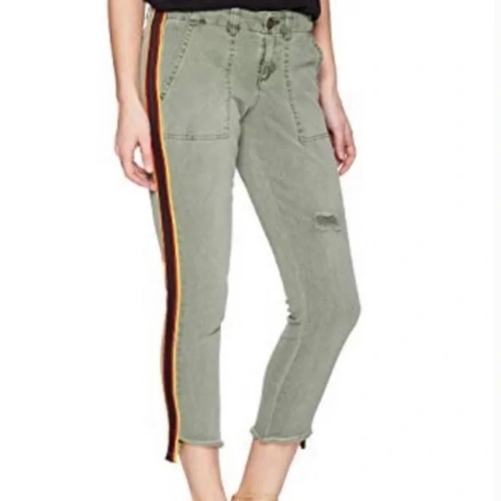 Pam And Gela cargo pants cropped side striped 27